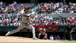 D-backs RHP Brandon Pfaadt chased by Rangers in MLB debut