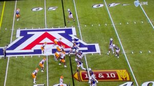 Arizona State graphic appears during Arizona Wildcats broadcast on Pac-12 Network
