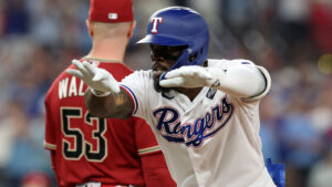 Adolis Garcia breaks RBI record to walk off World Series' Game 1 vs. D-backs