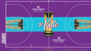 Phoenix Suns' 'El Valle' NBA In-Season Tournament court revealed