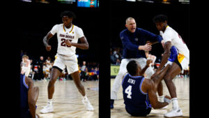 Fight mars end of Arizona State-BYU basketball game in Las Vegas