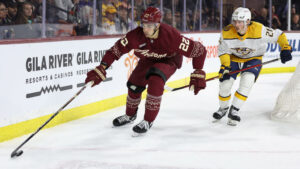 Coyotes' Jack McBain to miss time with lower-body injury