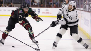 Coyotes fail to capitalize on shots, fall to Kings at Mullett Arena