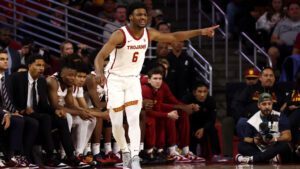 Bronny James debuts for USC nearly five months after cardiac arrest
