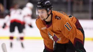 Coyotes recall forward Dylan Guenther with Jason Zucker suspended