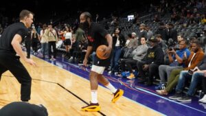 James Harden tributes Arizona State basketball with Harden Vol. 8s in Valley return