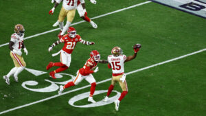 49ers run double-pass to Jauan Jennings, Christian McCaffrey for Super Bowl's 1st touchdown