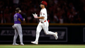 Diamondbacks' Alek Thomas leaves Rockies matchup with left hamstring tightness