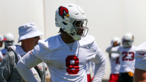Cardinals' BJ Ojulari comfortable after jersey number switch with Marvin Harrison Jr.