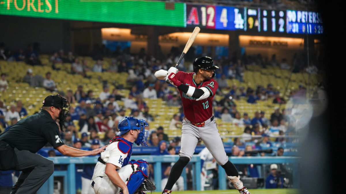 Lourdes Gurriel Jr. during D-backs vs. Dodgers on July 3, 2024. (Felisa Cardenas/Arizona Sports)...
