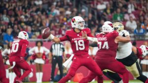 Report: Cardinals release quarterback Desmond Ridder, retaining Clayton Tune