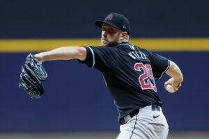 Diamondbacks' Merrill Kelly exits game with calf cramp after tossing 5 scoreless innings vs. Brewers