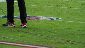 Hail comes down at State Farm Stadium for Cardinals-Bears