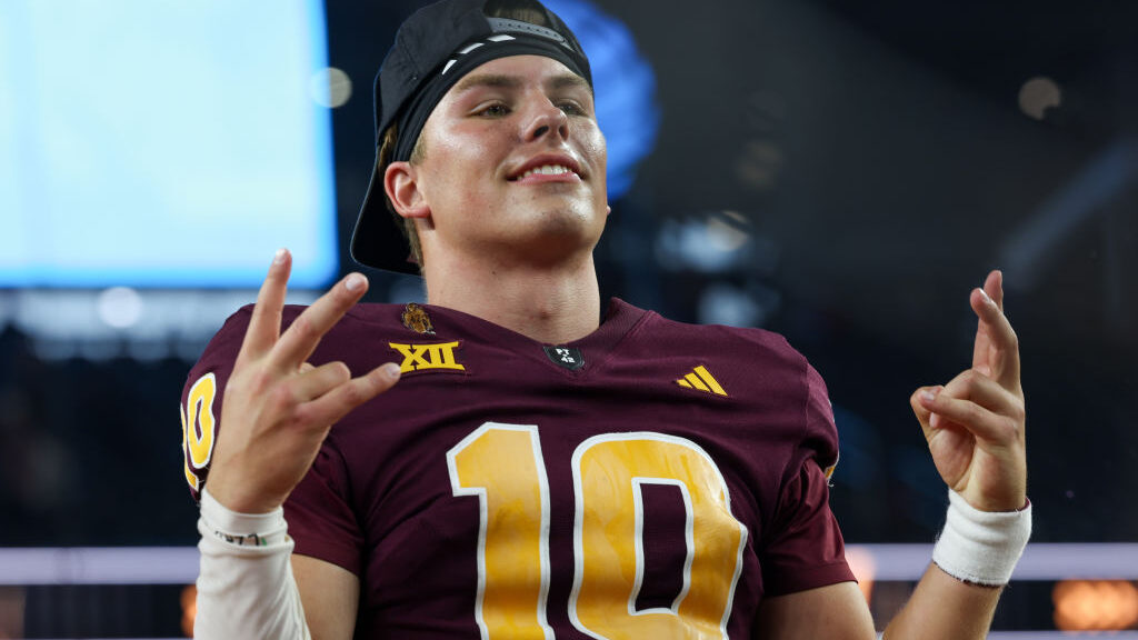 ASU's Sam Leavitt...