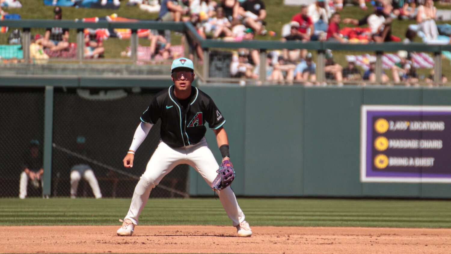 Diamondbacks infielder Demetrio Crisantes...