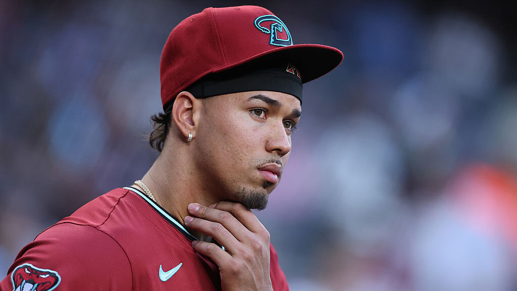 Pitcher Justin Martinez #63 of the Arizona Diamondbacks...