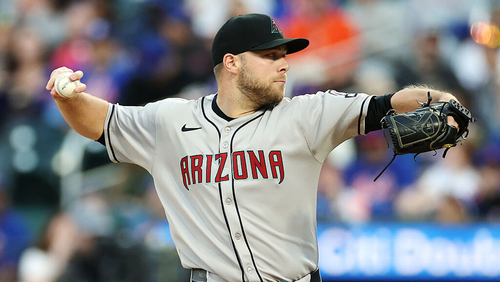 Corbin Burnes #39 of the Arizona Diamondbacks...