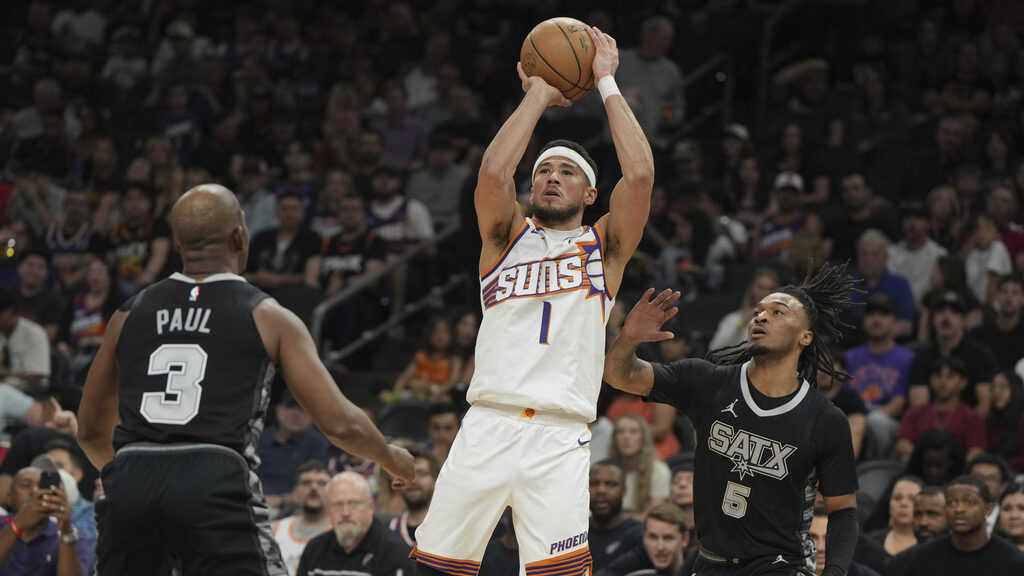 Phoenix Suns guard Devin Booker...