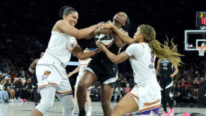 Mercury's winning streak snapped by Aces after game-winning shot from A'ja Wilson