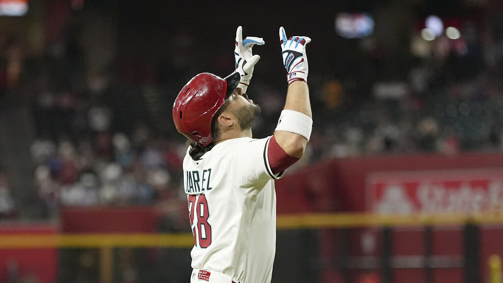 Arizona Diamondbacks' Eugenio Suárez...