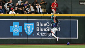 Catch of the year candidate: Alek Thomas crashes into wall to rob Cardinals' Jordan Walker