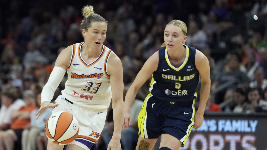 Phoenix Mercury guard Sami Whitcomb...