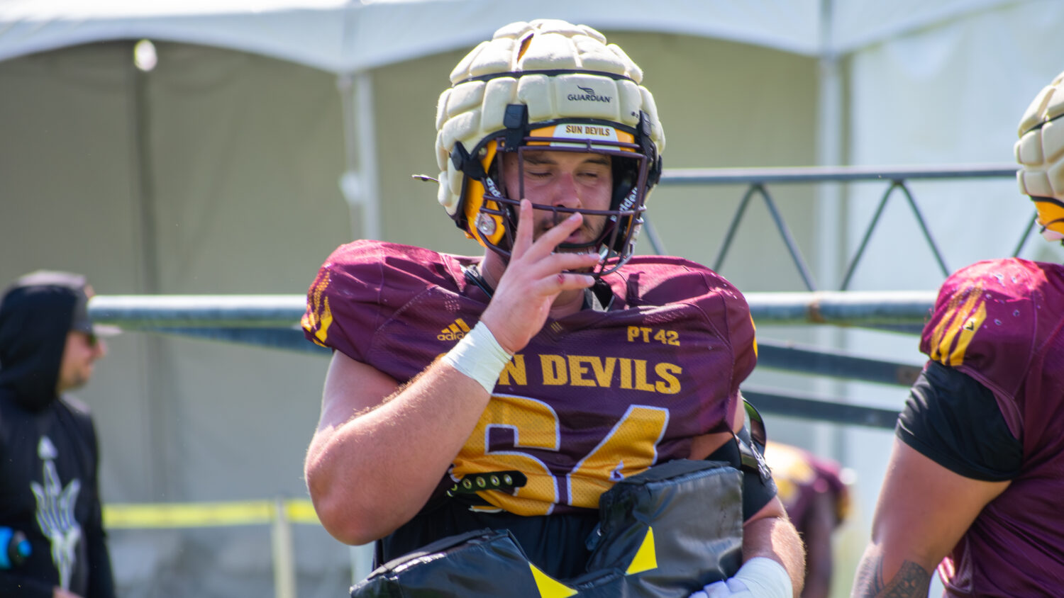 Arizona State OL Wade Helton...
