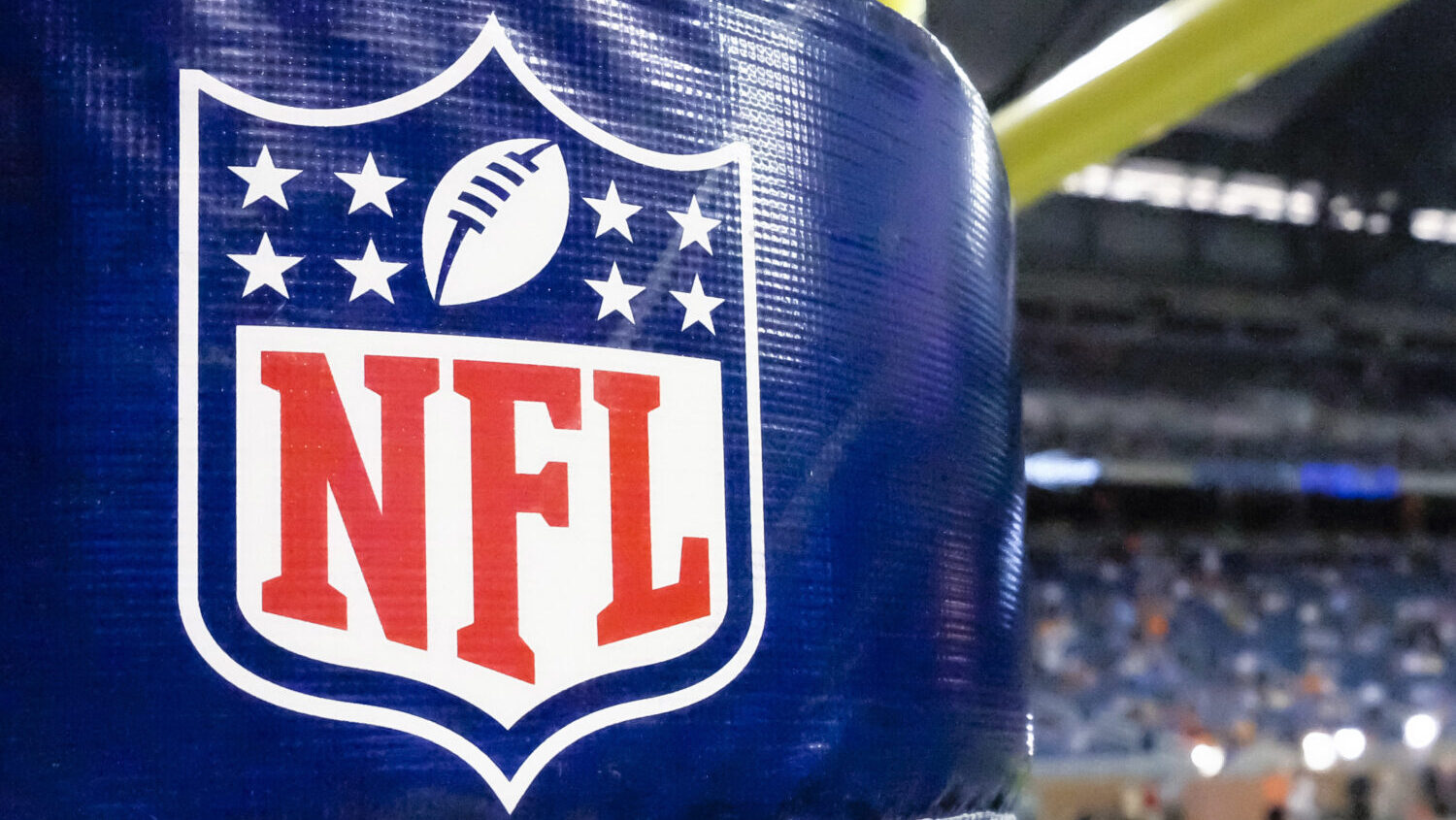 An NFL logo on a goal post pad before a preseason NFL football game. Lloyd Howell has resigned from...