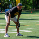 ASU WR coach and associate head coach Hines Ward looks on at Camp T practice on Aug. 8, 2025. (Damon Allred/Arizona Sports)