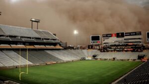 Haboob blows through Mountain America Stadium to start ASU football game week
