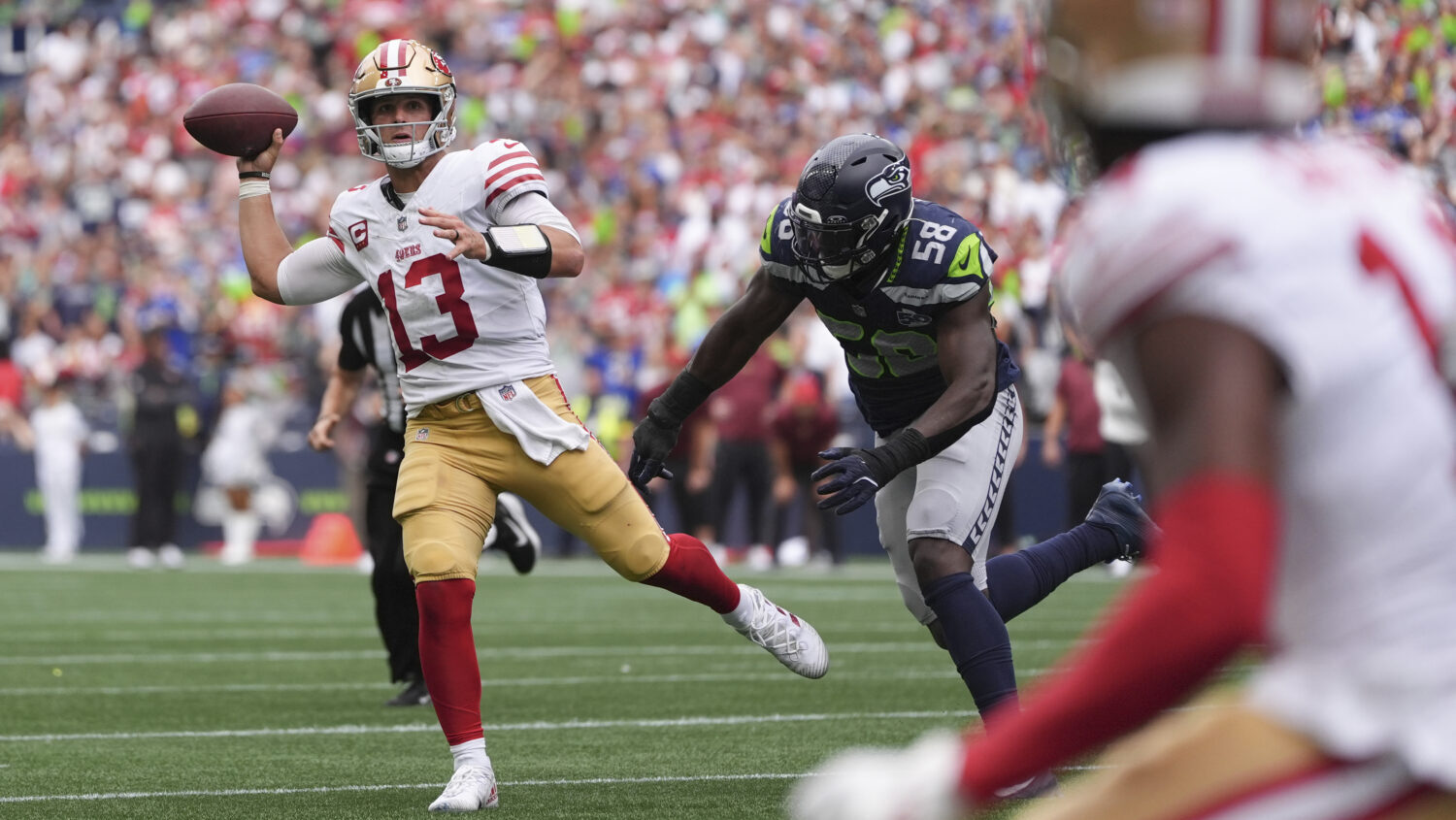 San Francisco 49ers quarterback Brock Purdy...