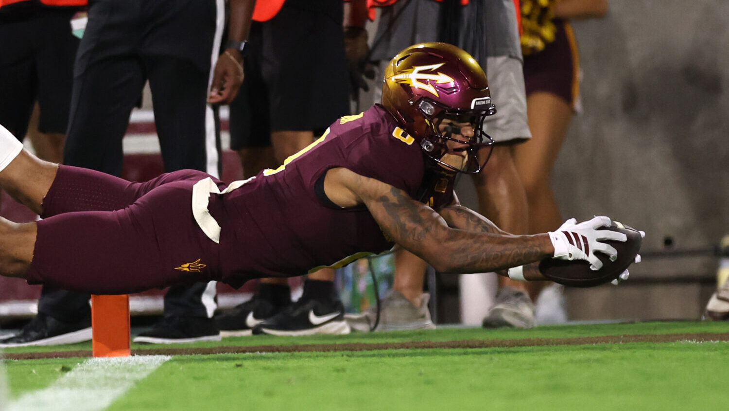 Jordyn Tyson salsa dance ASU football win Texas State...