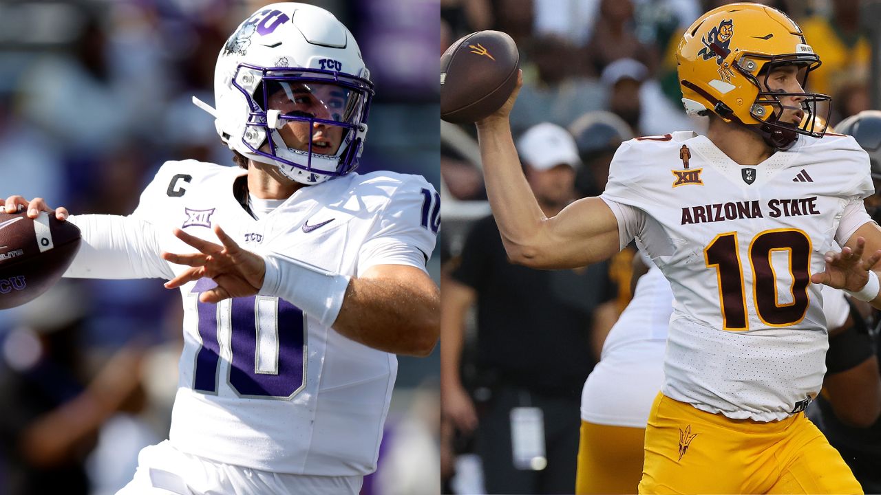 TCU QB Josh Hoover, ASU QB Sam Leavitt...