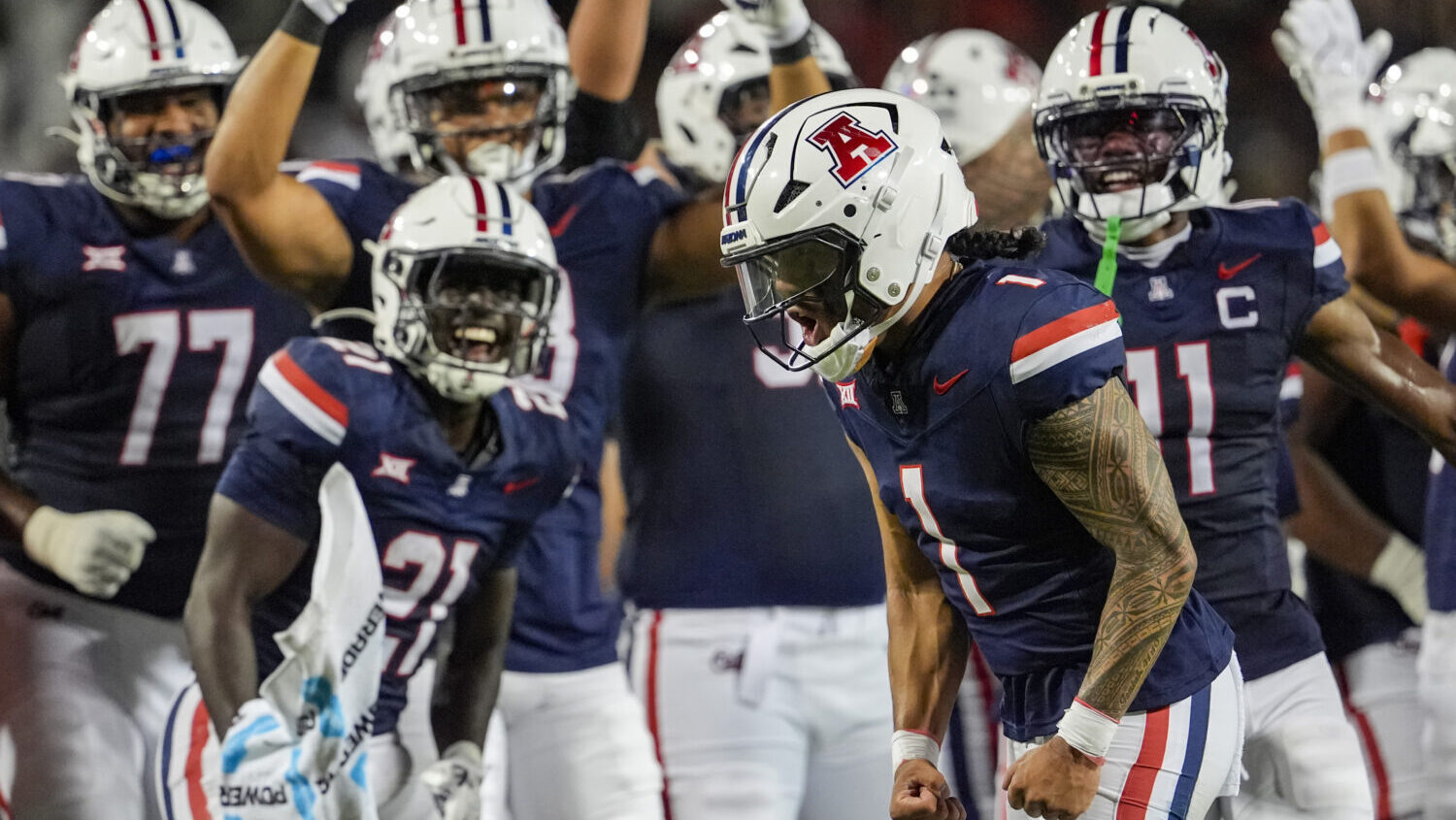 Ismail Mahdi Arizona Wildcats football more than 200 scrimmage yards vs. Kansas State...