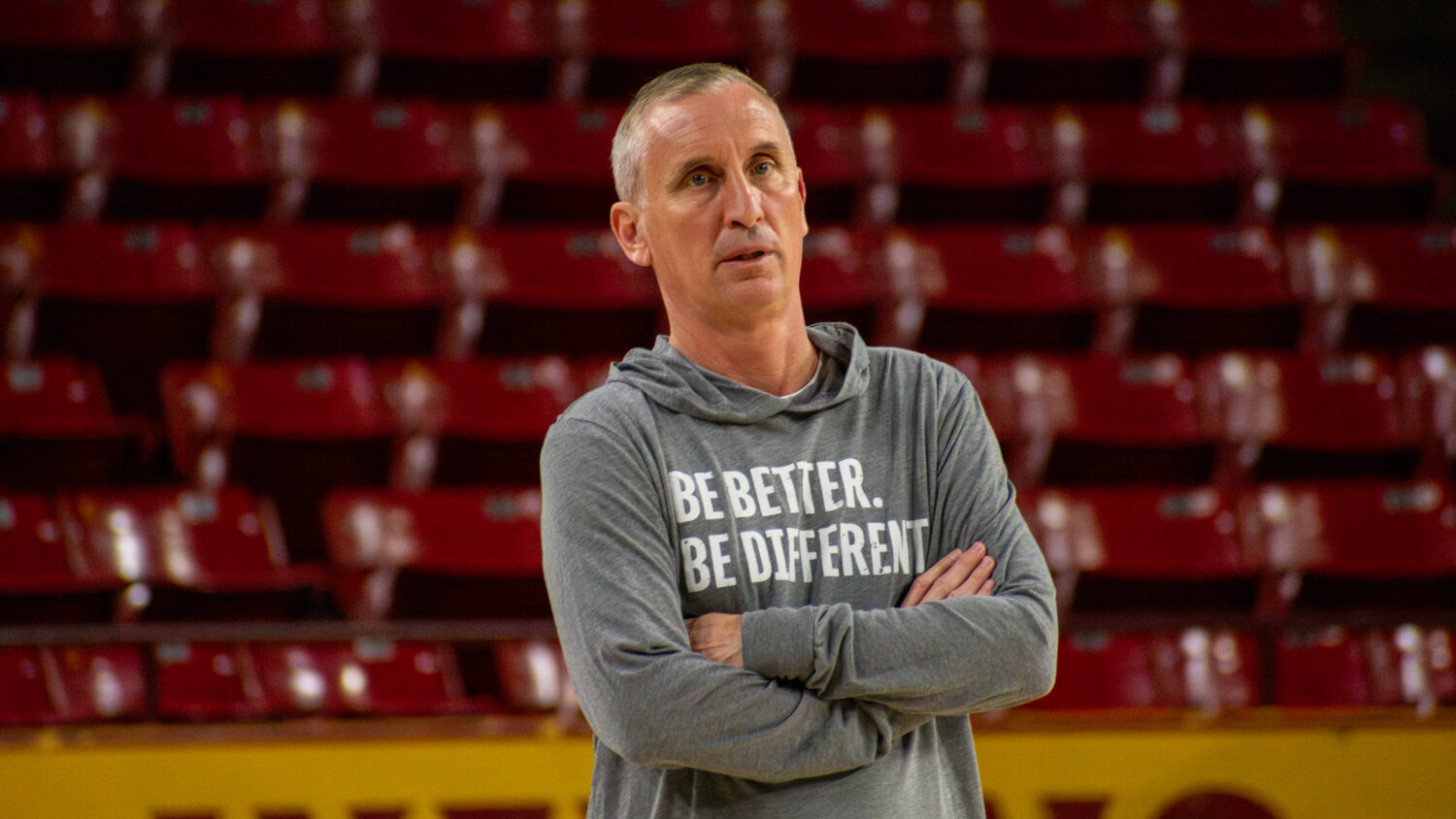 Arizona State (ASU) men's basketball coach Bobby Hurley...