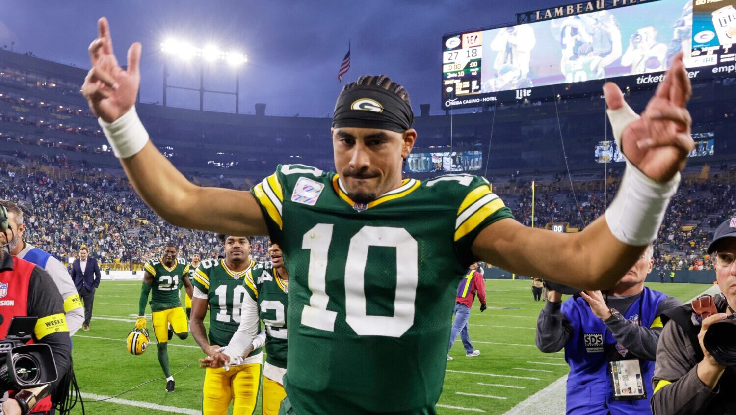 Green Bay Packers QB Jordan Love...