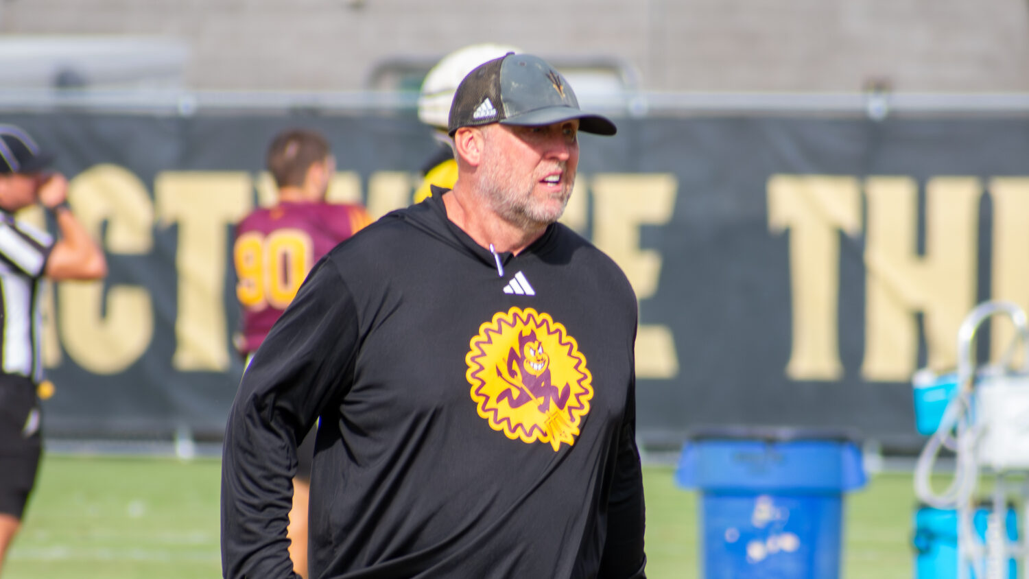 Arizona State special teams coordinator Charlie Ragle...