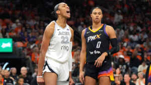 A'ja Wilson hits game-winning jumper as Aces beat Mercury to take 3-0 series lead in WNBA Finals