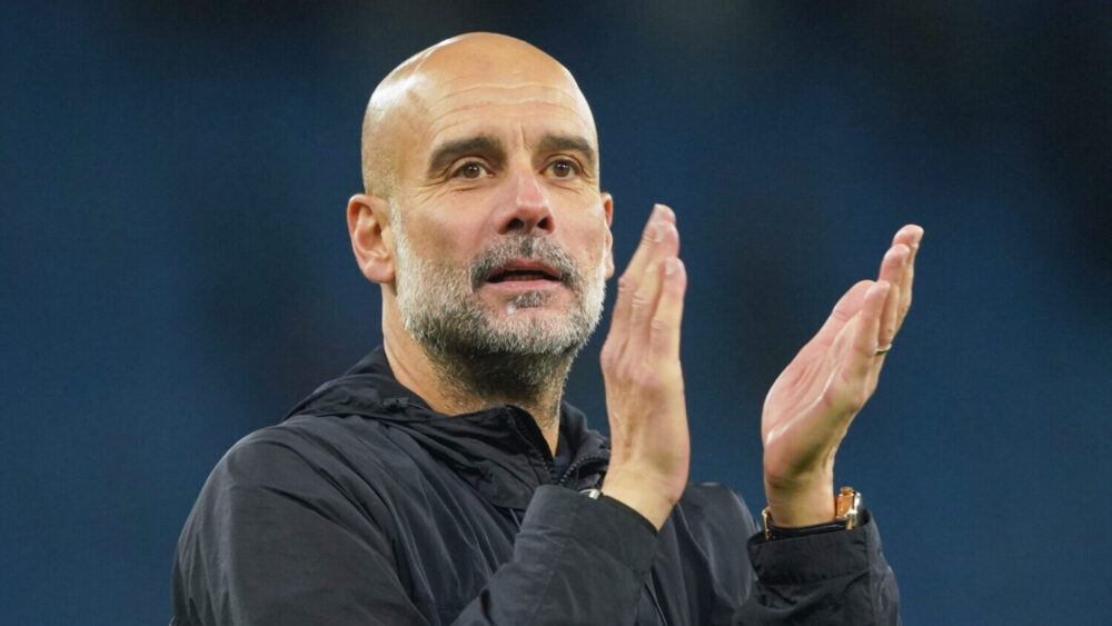 Manchester City's head coach Pep Guardiola is a potential US men's national team coach candidate...
