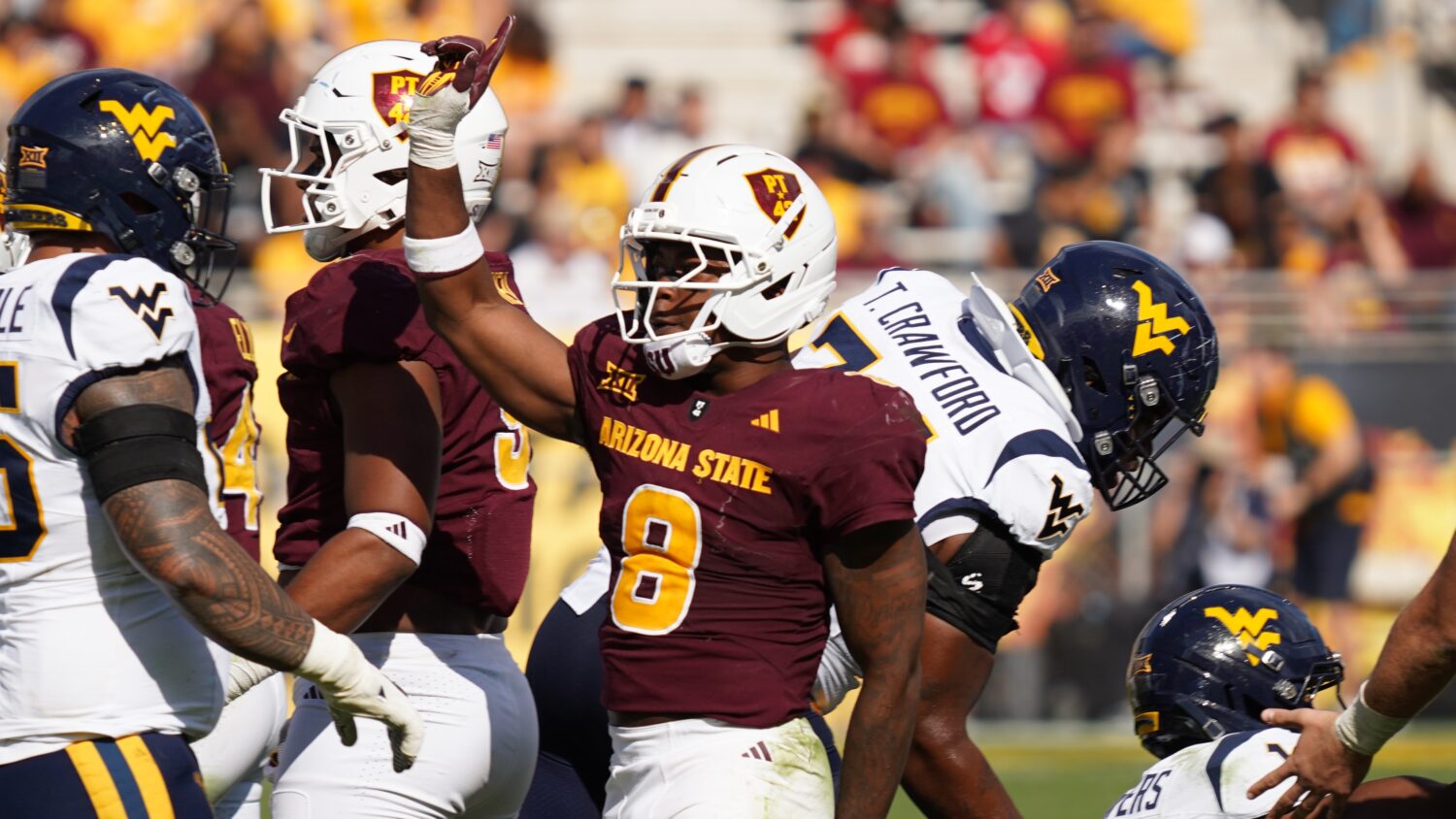 Arizona State linebacker Jordan Crook...