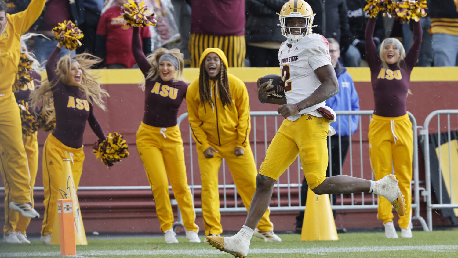 Big 12 football standings ASU three conference games left title game hopes...