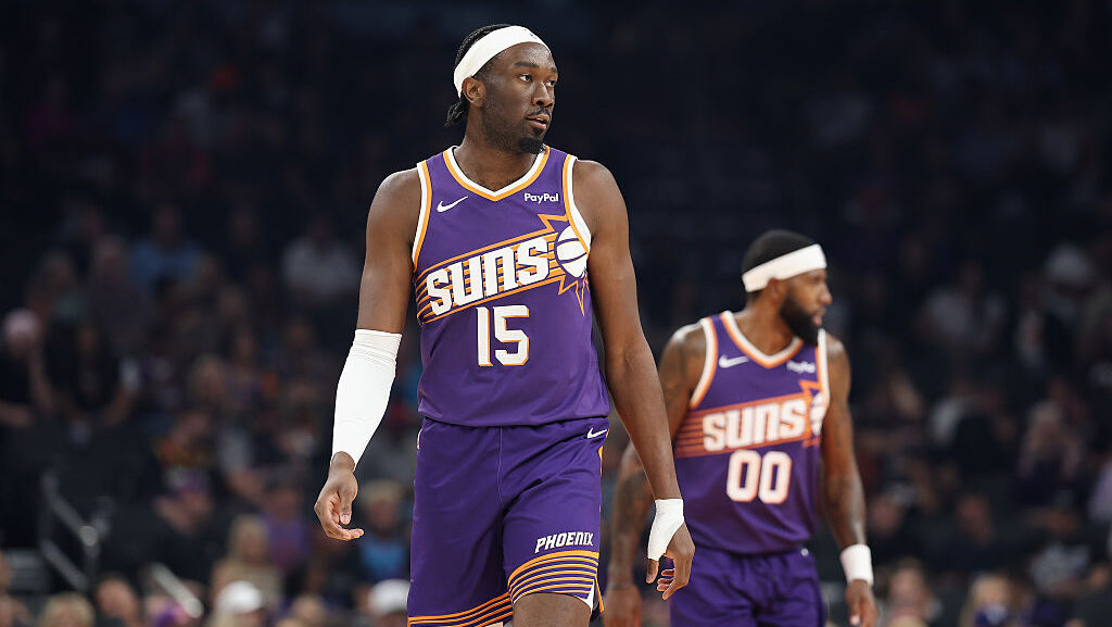 Mark Williams #15 of the Phoenix Suns...