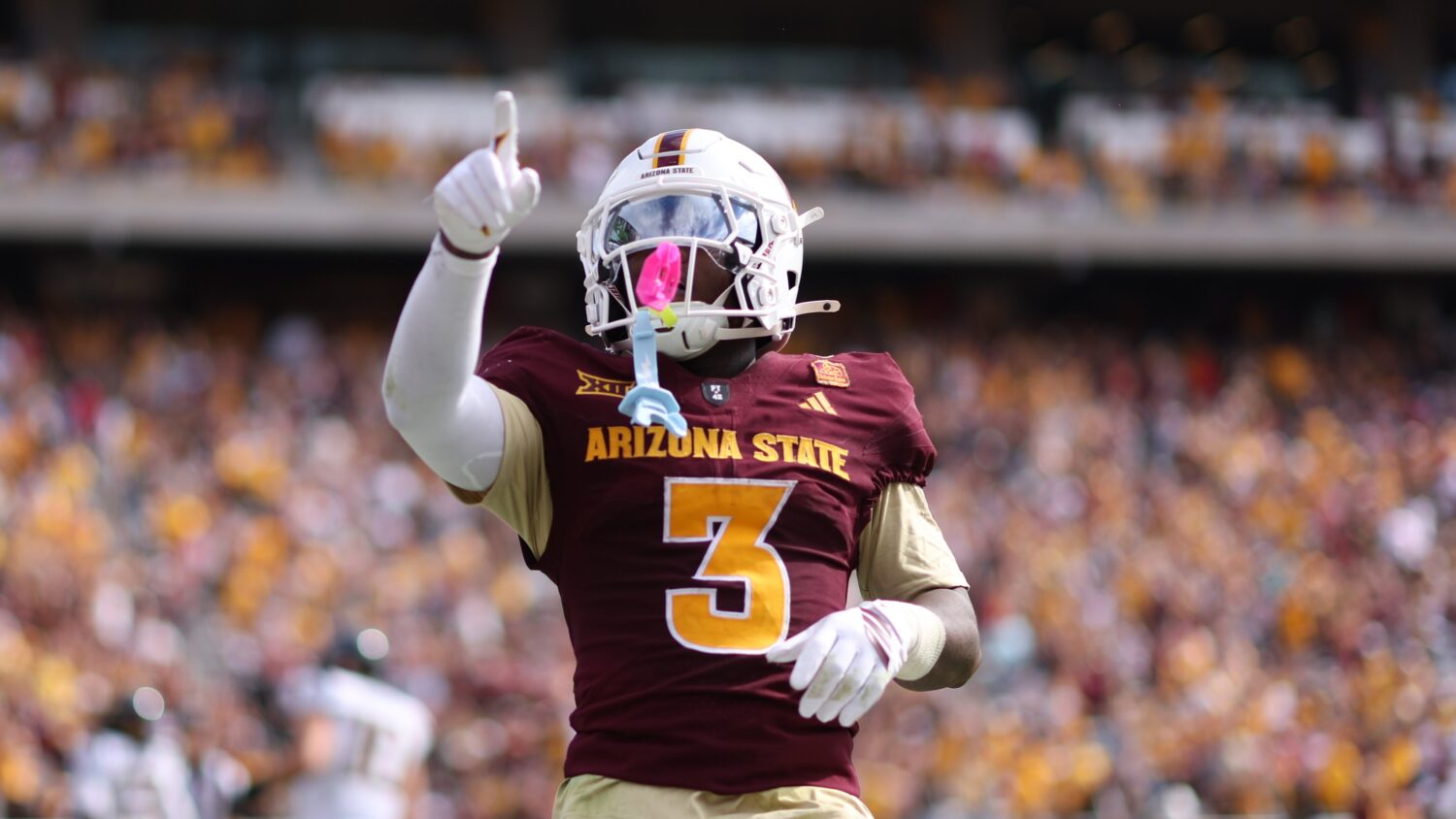 Raleek Brown #3 of the Arizona State Sun Devils...