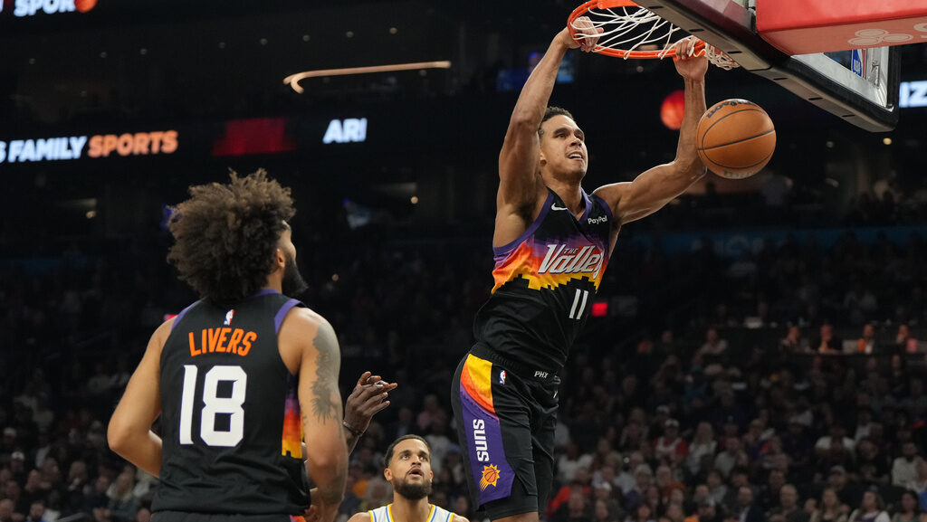 Phoenix Suns forward Oso Ighodaro...