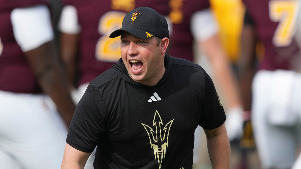 Arizona State head coach Kenny Dillingham...