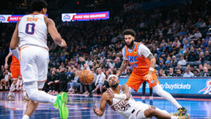 Shorthanded Suns overmatched by Thunder, eliminated from NBA Cup