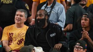 James Harden in attendance as ASU wears new Harden-branded jerseys vs. Arizona
