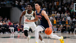 Jaden Bradley, Brayden Burries combine for 49, as No. 2 Arizona beats Baylor on the road