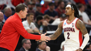 Caleb Love inducted into Arizona Ring of Honor during Texas Tech matchup