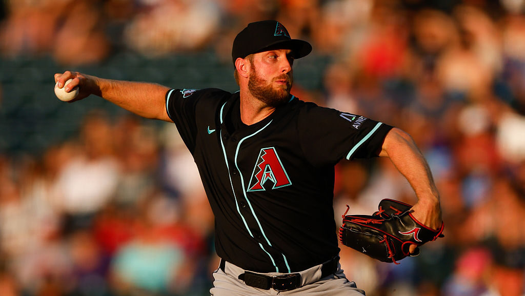 Starting pitcher Merrill Kelly #29 of the Arizona Diamondbacks...